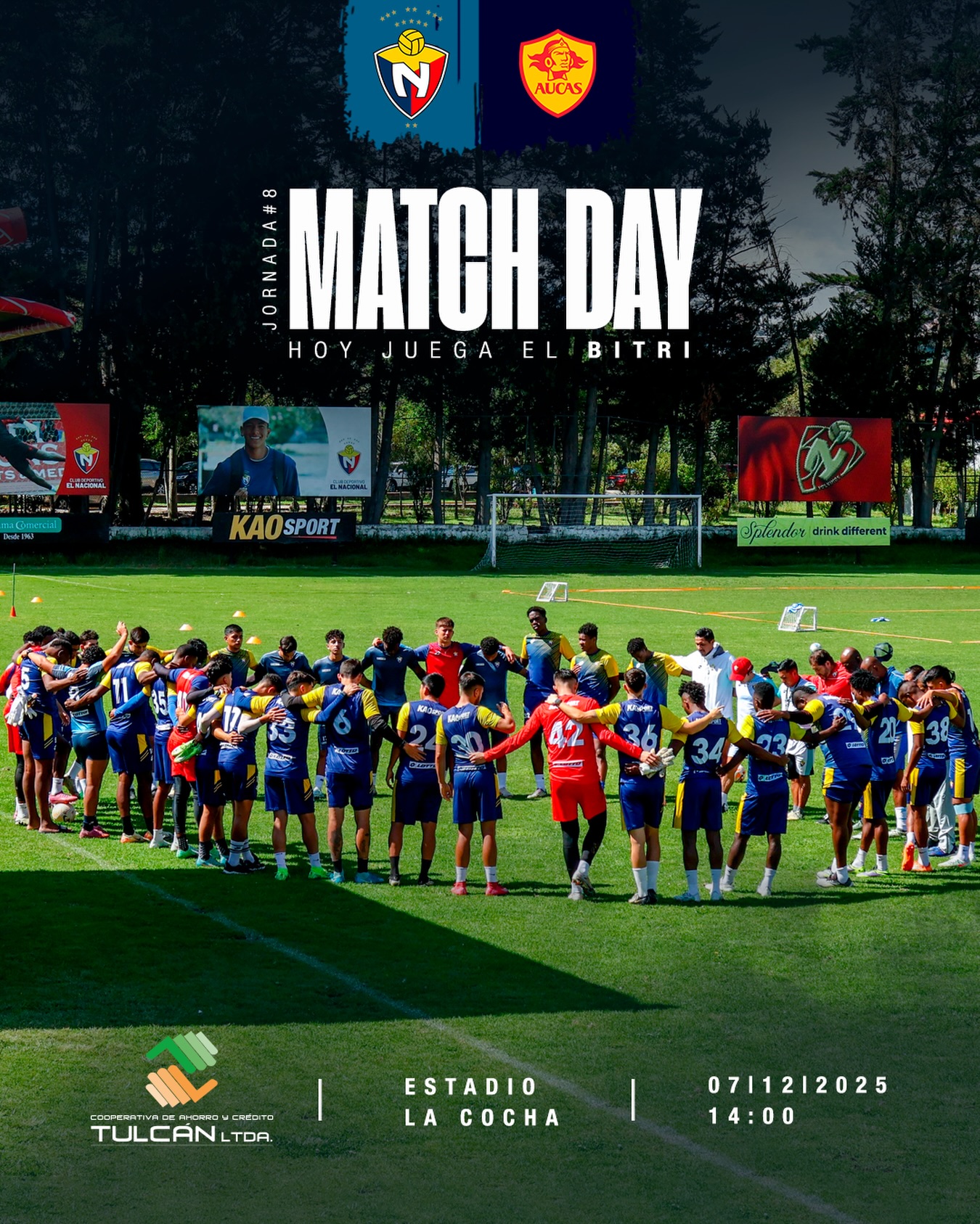 El Nacional VS Aucas 8va. Fecha Exagonal 2 Liga Pro 4