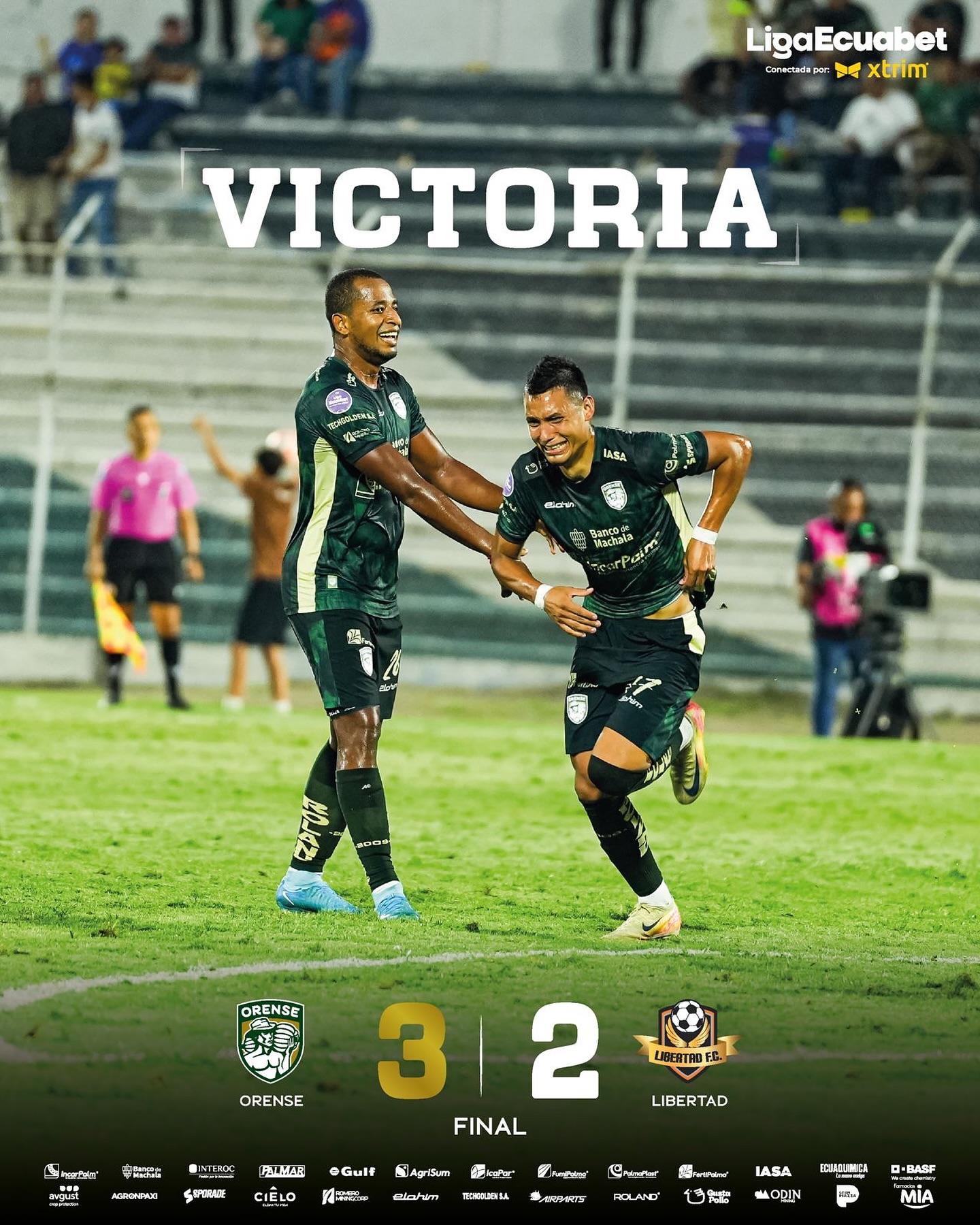 Orense VS Libertad 10ma. Fecha Exagonal 1 Liga Pro 2025 Ecuador 3