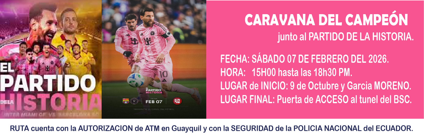 Caravana del Campeón PARTIDO de la HISTORIA