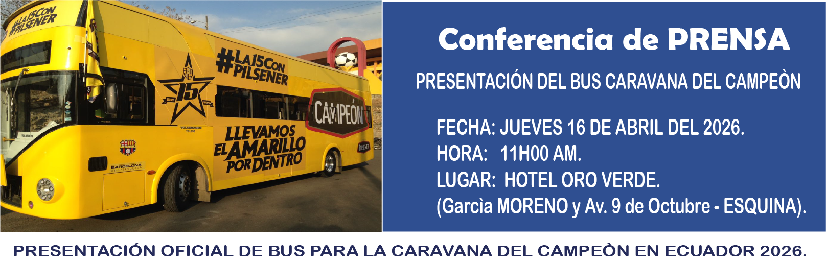 Presentaciòn Caravana del Campeòn