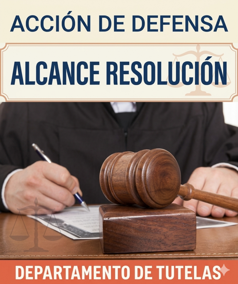 Acción de DEFENSA