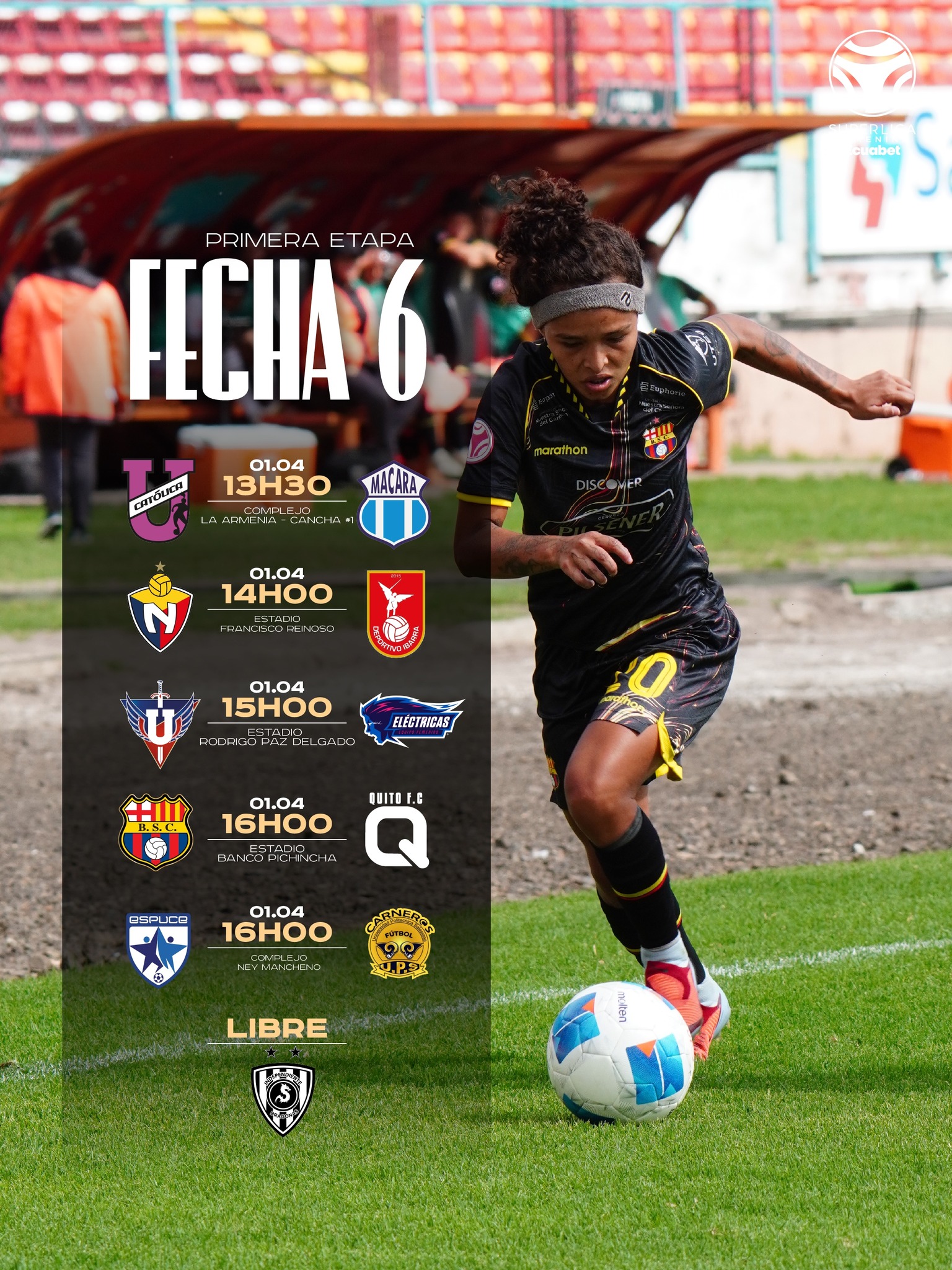 5ta. Fecha Super Liga Femenina 2026 Fixture