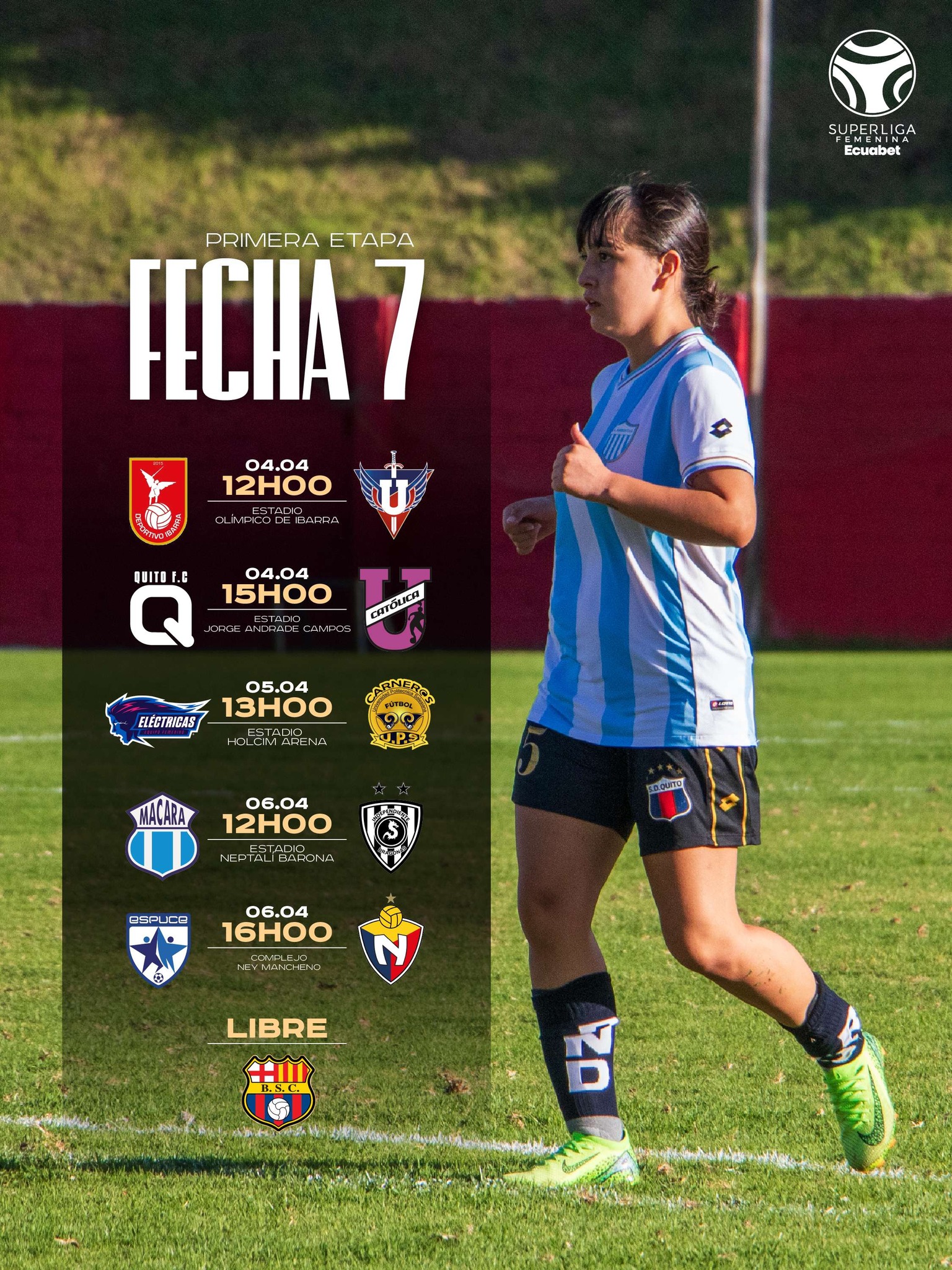 7ma. Fecha Super Liga Femenina 2026 Fixture
