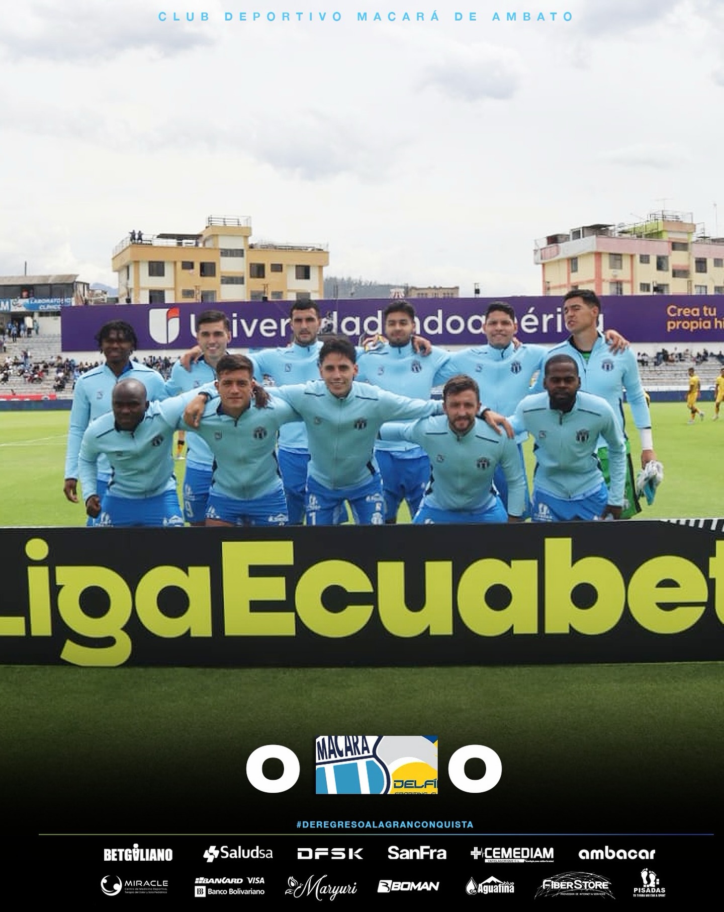 Macara VS Delfìn 5ta. Fecha Liga Pro 2026 Ecuador 1