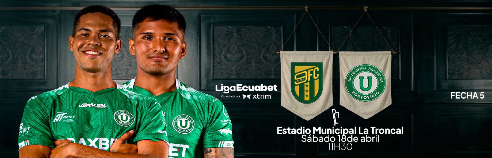 9 de Octubre VS Liga de Portoviejo 5ta. Fecha Serie B Ecuador 2026.