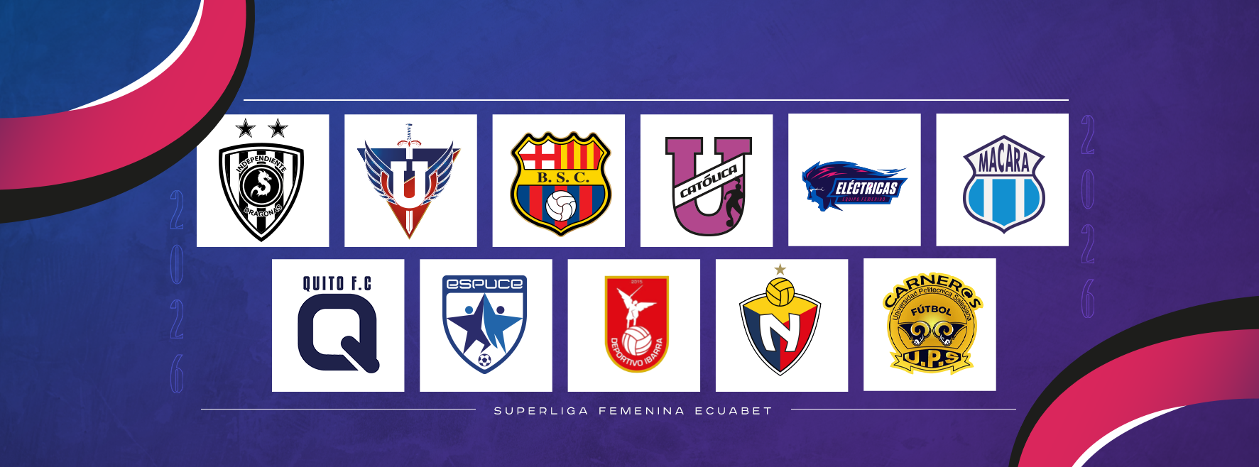 Equipos Super Liga Femenino 2026 Ecuador
