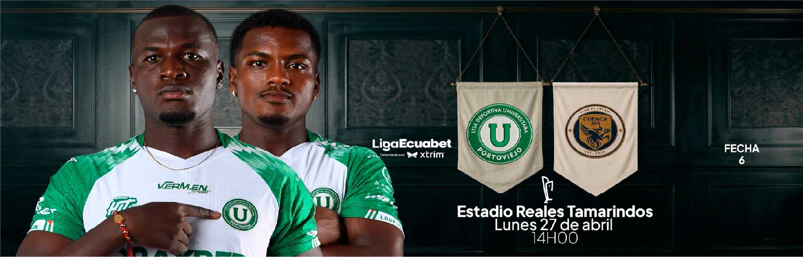 Liga de Portoviejo VS Cuenca Jrs 6ta. Fecha Serie B Ecuador 2026 Ecuador.