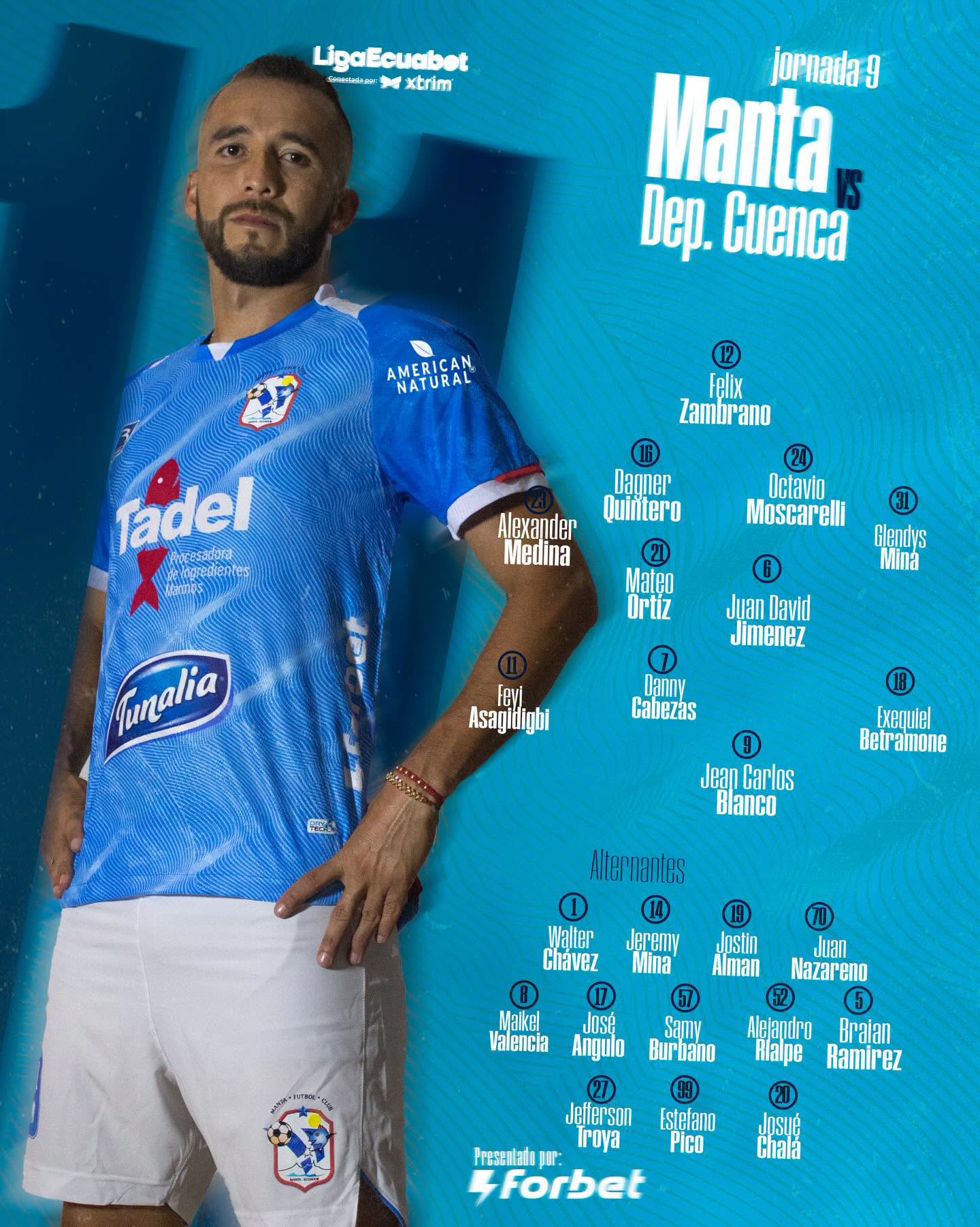 Manta VS D. Cuenca 9na. Fecha Liga Pro 2026 Ecuador 4