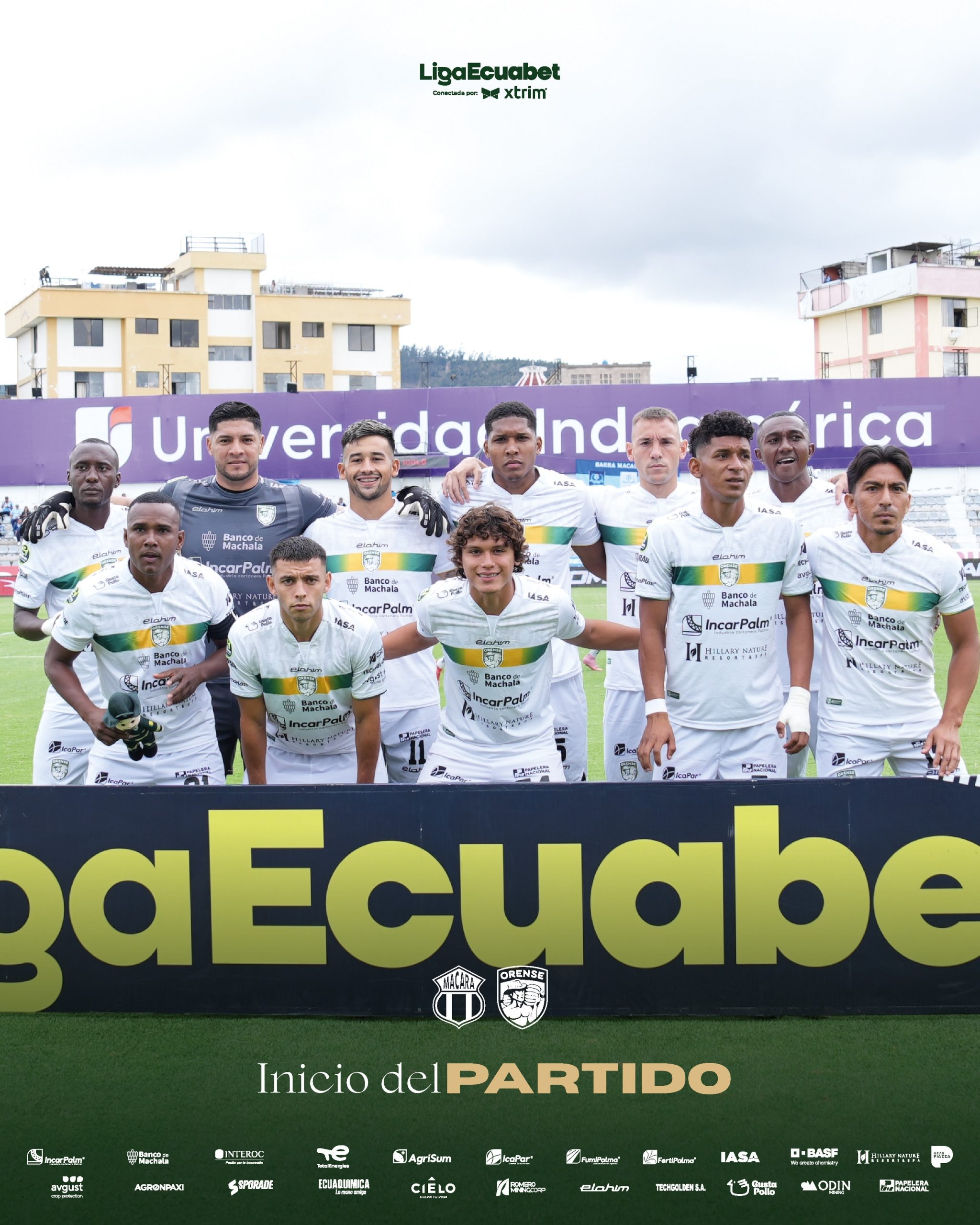 Macara VS Orense 12va. Fecha Liga Pro 2026 Ecuador 1