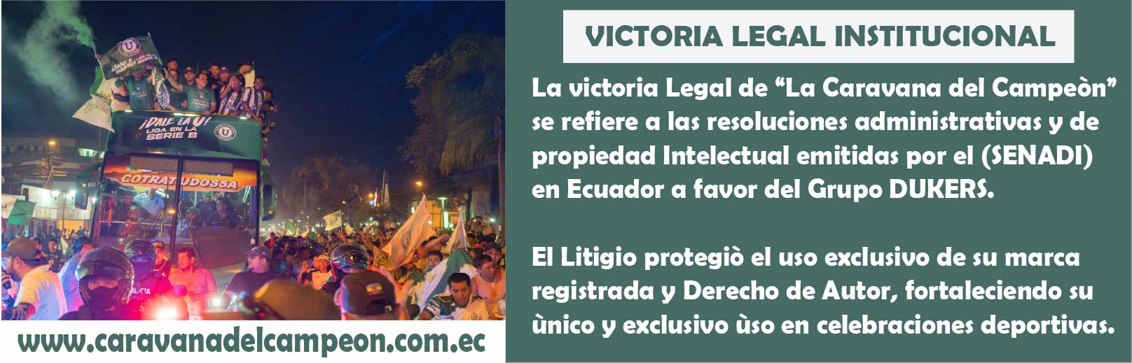 Victoria Legal Caravana del Campeon