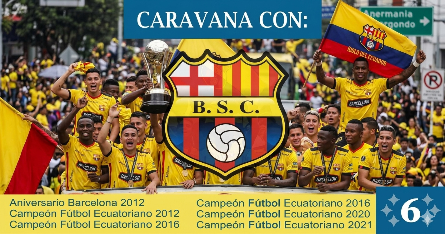 Caravana del Campeòn Barcelona 4 Celebraciones