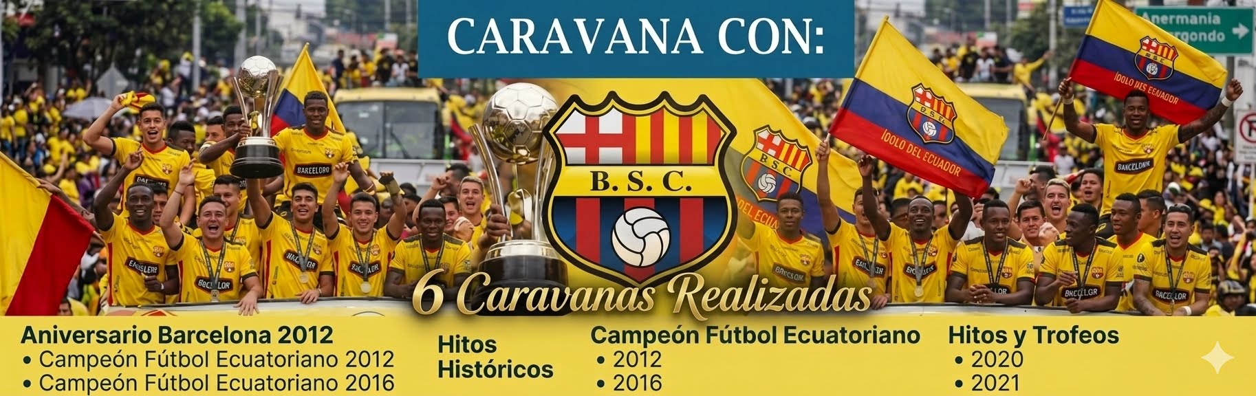 Caravana del Campeòn Barcelona 4 Celebraciones Dukers Group..