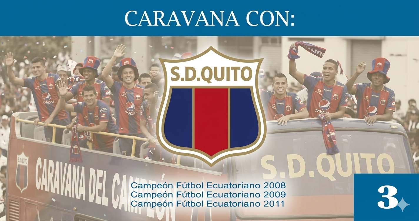 Caravana del Campeòn Deportivo Quito 2 Celebraciones