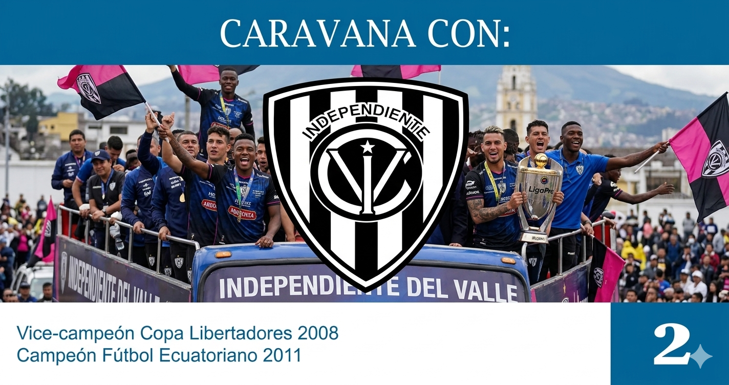 Caravana del Campeòn Independiente del Valle 2 Celebraciones