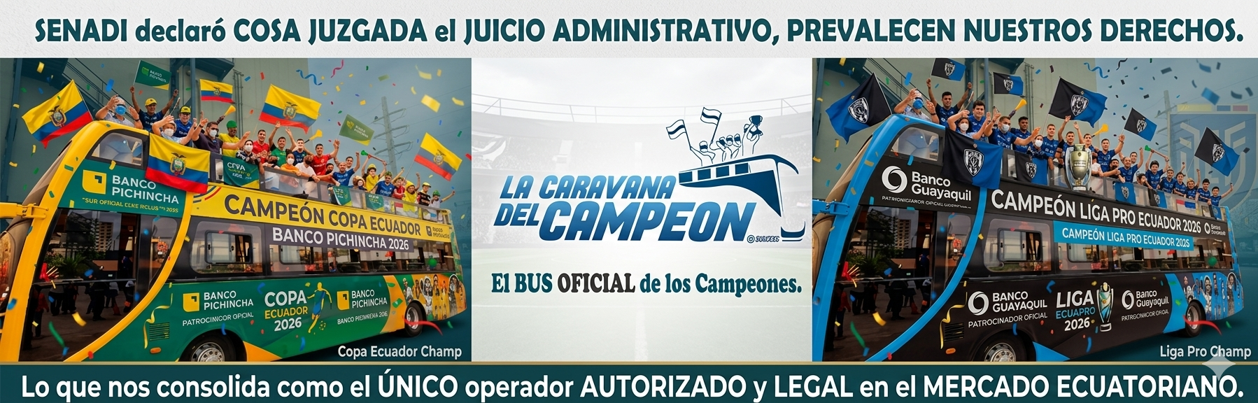 La Caravana del Campeon El bus OFICIAL de los Campeones1