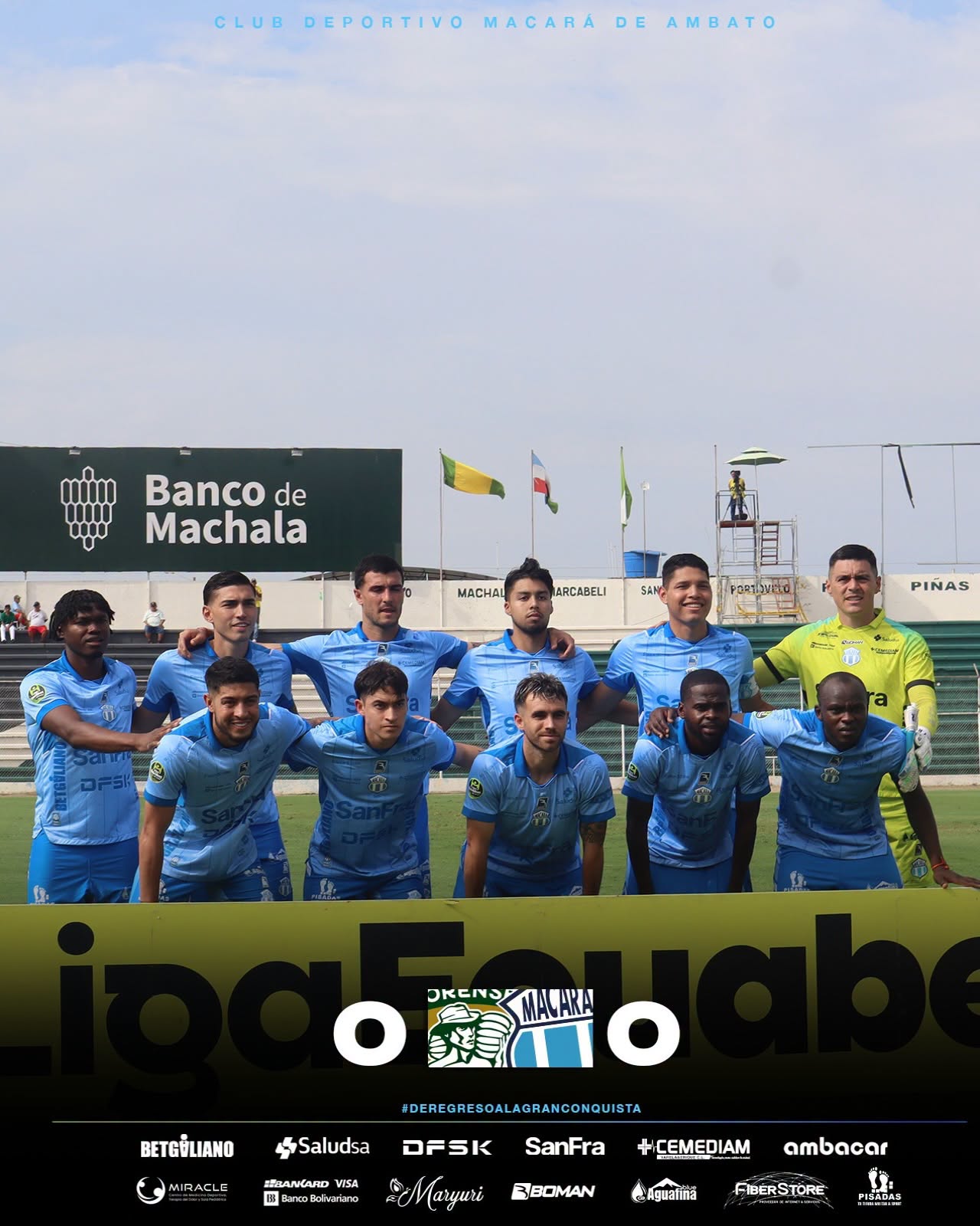 Orense VS Macara 27ava. Fecha Liga Pro 2026 Ecuador 1