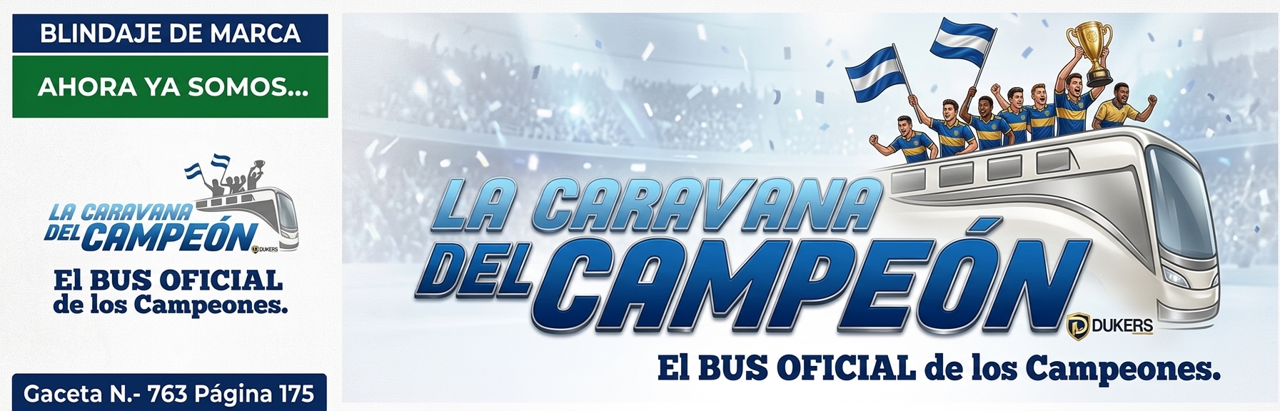 Ahora ya somos el Bus Oficial de los Campeones
