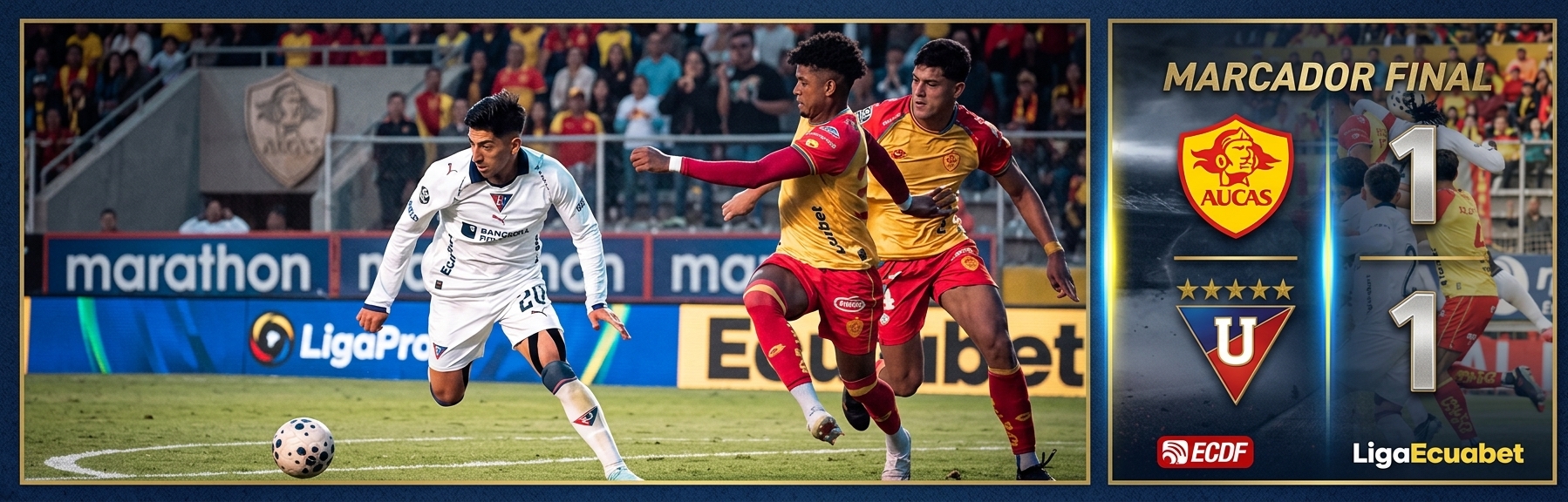 Aucas VS Liga de Quito 3era. Fecha Cuadrangular Dukers