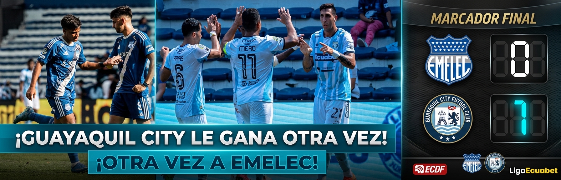 Emelec VS Guayaquil City 4ta. Fecha promo