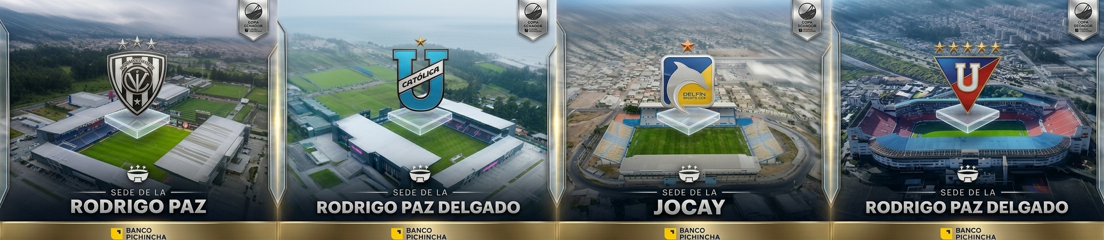 Estadios Semifinales Copa Ecuador 2026.