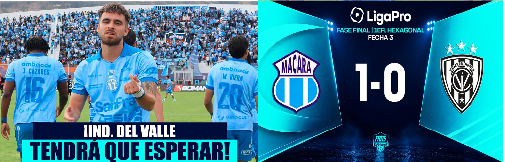 Macara VS Independiente 3era. Fecha 1 Hexagonal